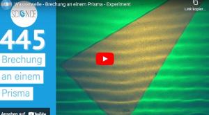 Cover: Wasserwelle - Brechung an einem Prisma - Experiment