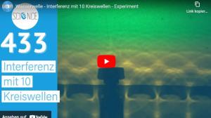 Cover: Wasserwelle - Interferenz mit 10 Kreiswellen - Experiment