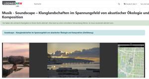 Cover: Kurs: Musik - Soundscape – Klanglandschaften im Spannungsfeld von akustischer Ökologie und Komposition