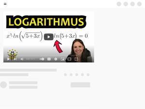 Cover: Logarithmusgleichung lösen – Gleichung mit ln lösen, Logarithmus - YouTube