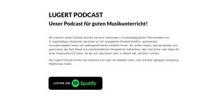 Cover: Lugert Podcast:  Unser Podcast für guten Musikunterricht!