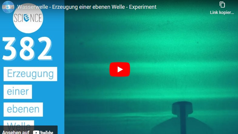 Cover: Wasserwelle - Erzeugung einer ebenen Welle - Experiment