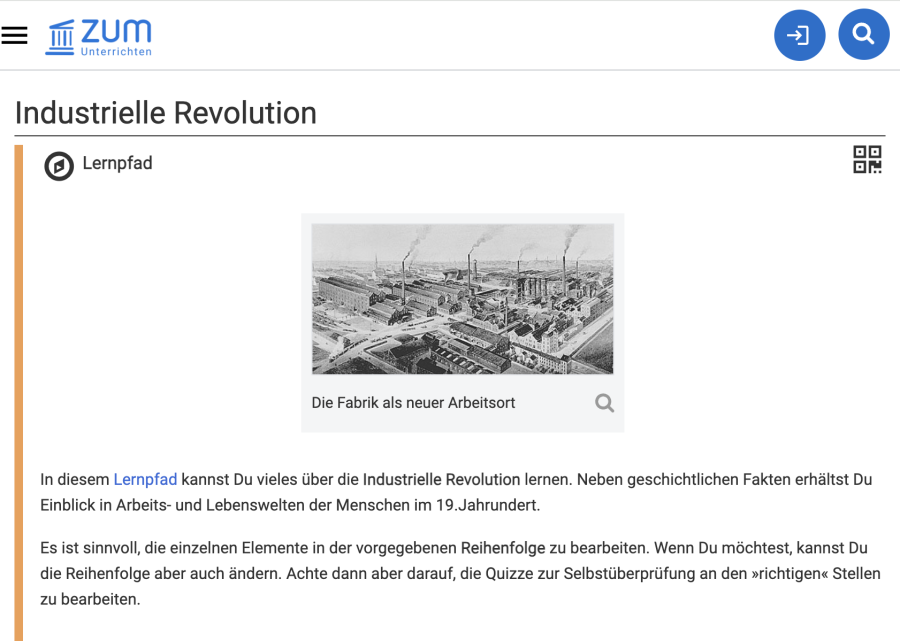 Cover: Industrielle Revolution | ZUM-Unterrichten