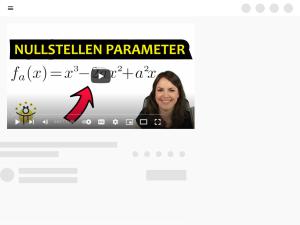 Cover: Nullstellen KURVENSCHAR berechnen – Funktionsscharen, Parameter, Schnittpunkt x-Achse - YouTube