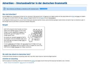 Cover: Adverbien | Umstandswörter in der deutschen Grammatik