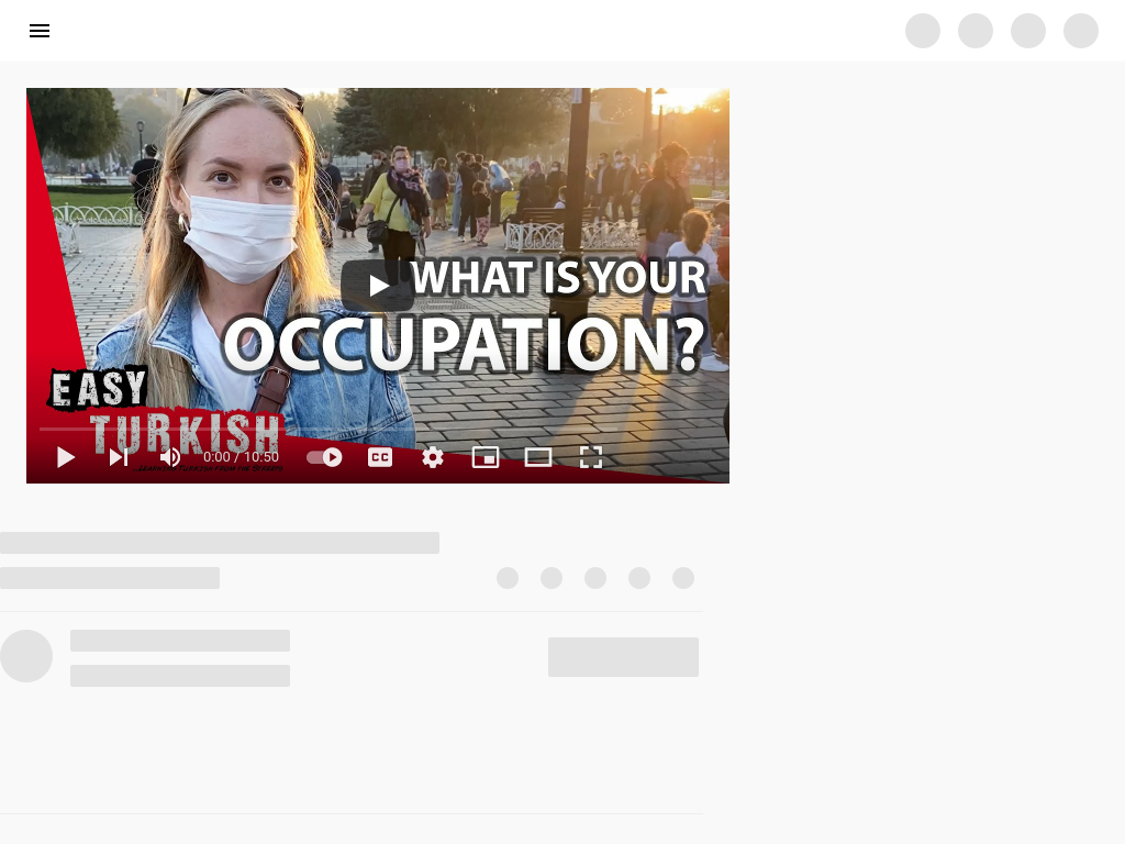 Cover: What is your occupation? | Easy Turkish 33 - YouTube