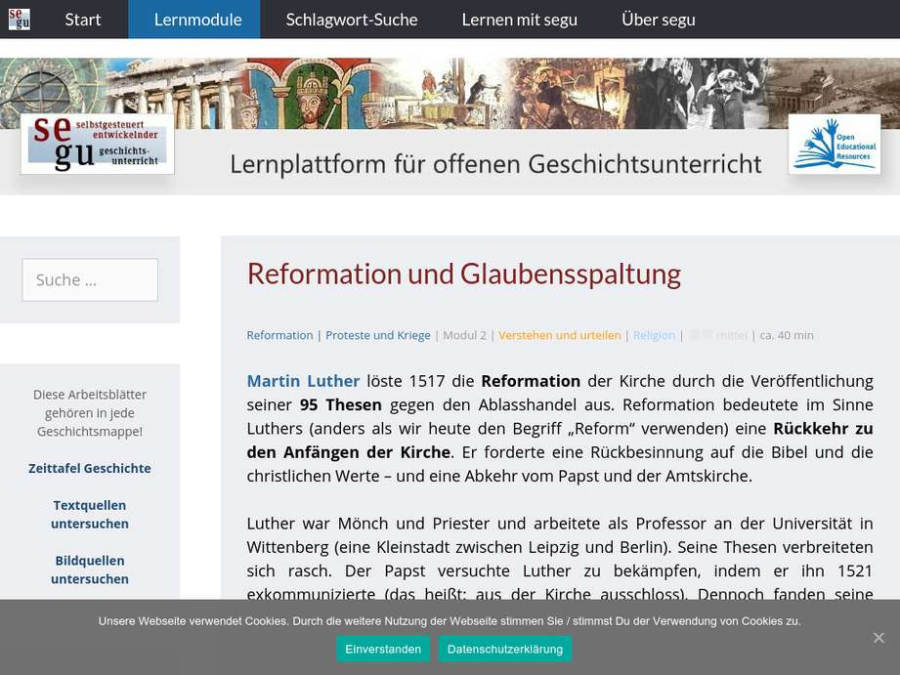 Cover: Reformation und Glaubensspaltung - Die Reformation und ihre Folgen