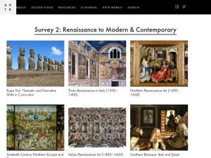 Cover: Survey 2 | Renaissance to Modern & Contemporary | Art History Teaching Resources