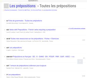 Cover: Les prépositions françaises 