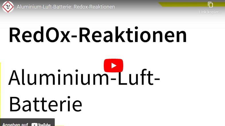Cover: Aluminium-Luft-Batterie: Redox-Reaktionen