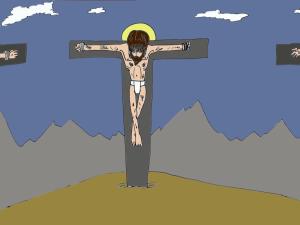 Cover: Jesus stirbt am Kreuz