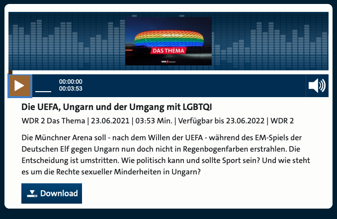 Cover: Die UEFA, Ungarn und der Umgang mit LGBTQI 