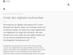 Cover: Erhalt des digitalen Kulturerbes - Gesellschaft für Informatik e.V.