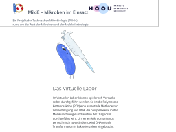 Cover: Mikroben im Einsatz - das virtuelle Labor