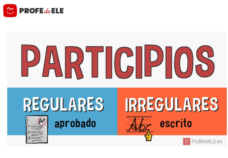 Cover: Participios regulares e irregulares en español