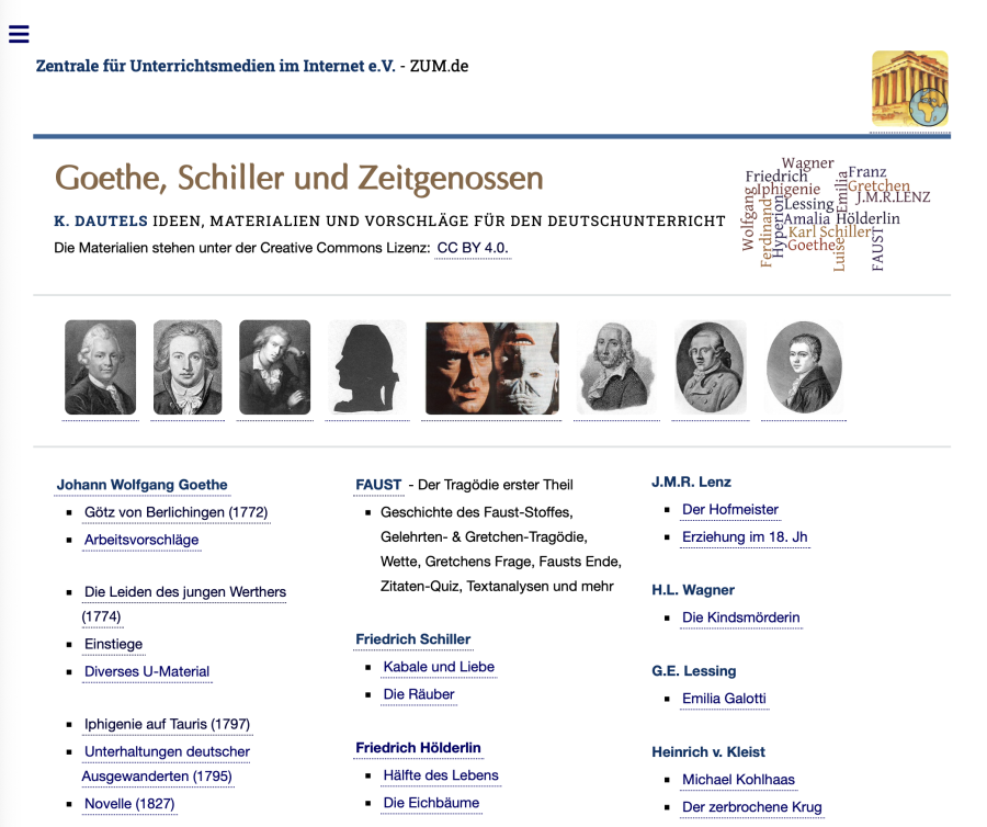 Cover: Goethe, Schiller und Zeitgenossen