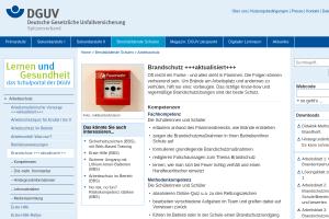 Cover: Lernen und Gesundheit: Brandschutz +++aktualisiert+++