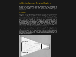 Cover: Lichttechniken des Schattentheaters