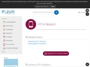Cover: FIT in Deutsch – ZUM Deutsch Lernen