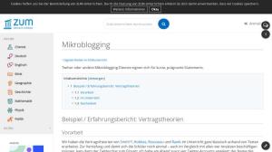 Cover: Digitale Medien im Ethikunterricht / Mikroblogging - ZUM-Unterrichten