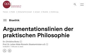 Cover: Argumentationslinien der praktischen Philosophie 