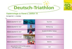 Cover: Deutsch-Triathlon