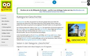 Cover: Kategorie Geschichte – Klexikon – das Kinderlexikon