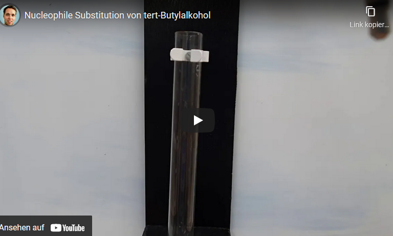 Cover: Nucleophile Substitution von tert-Butylalkohol - YouTube