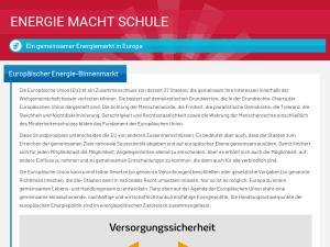 Cover: BDEW - Ein gemeinsamer Energiemarkt in Europa