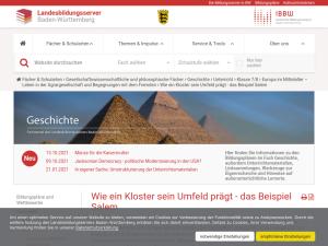 Cover: Wie ein Kloster sein Umfeld prägt - das Beispiel Salem — Landesbildungsserver Baden-Württemberg