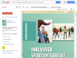 Cover: Inklusiver Sportunterricht in Theorie und Praxis - Google Books