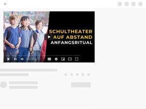 Cover: Schultheater auf Abstand - Anfangsritual