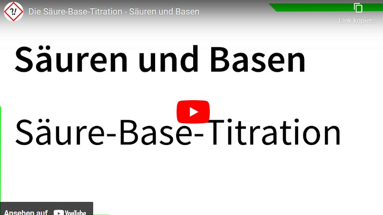 Cover: Die Säure-Base-Titration - Säuren und Basen