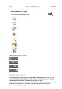 Cover: GIMP - Auswahlwerkzeuge und Werkzeugeinstellungen