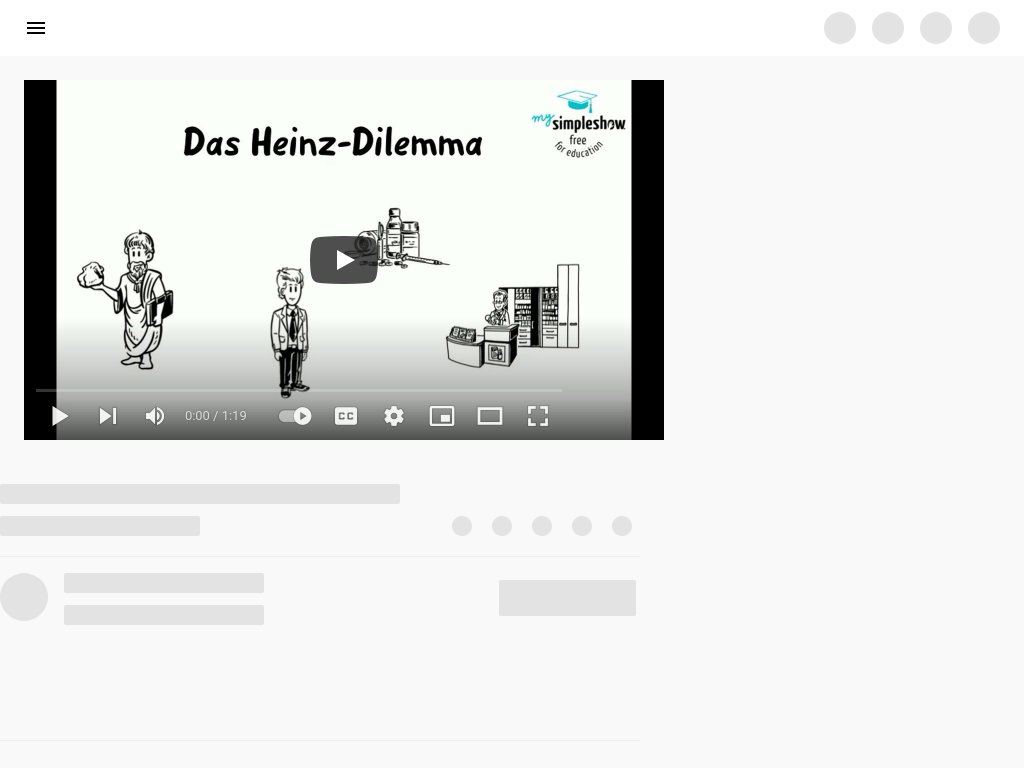 Cover: Praxis Ethik Philosophie: Das Heinz Dilemma - YouTube