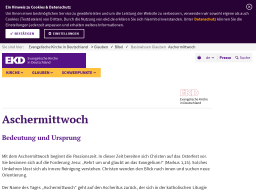 Cover: Aschermittwoch - Bedeutung und Ursprung
