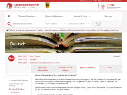 Cover: Unterrichtseinheit - Satzglieder bestimmen | Landesbildungsserver Baden-Württemberg