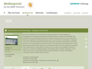 Cover: Solarthermie und Photovoltaik – Energien mit Zukunft | Medienportal der Siemens Stiftung