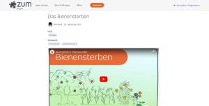 Cover: Das Bienensterben | ZUM-Apps