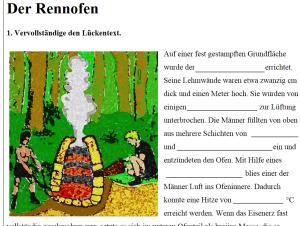 Cover: Der Rennofen. Lösungsblatt
