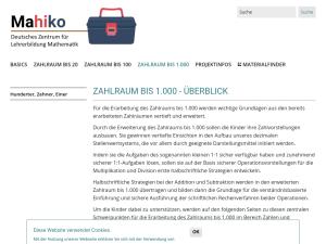 Cover: Zahlraum bis 1.000 - Überblick | Mahiko
