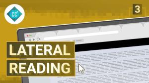 Cover: Check Yourself with Lateral Reading: Crash Course Navigating Digital Information #3