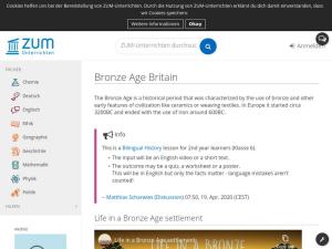 Cover: Bronze Age Britain - ZUM-Unterrichten