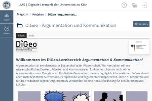 Cover: Kurs DiGeo II: Argumentation & Kommunikation