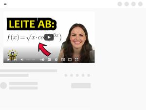 Cover: Aufnahmetest Studienkolleg Mathematik – schwierige Funktionen ableiten, schwere Aufgaben - YouTube