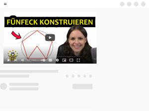 Cover: FÜNFECK konstruieren – Konstruieren mit Zirkel und Lineal (Geodreieck) - YouTube