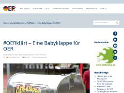 Cover: Eine Babyklappe für OER - #OERklärt
