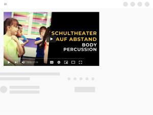 Cover: Schultheater auf Abstand - Bodypercussion