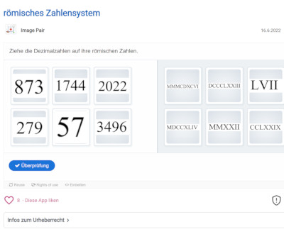 Cover: Römisches Zahlensystem | ZUM-Apps