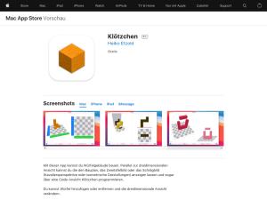 Cover: Klötzchen-App - App Store